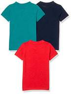 T2F Boys Cotton Solid Regular Fit T-Shirt (Pack of 3)