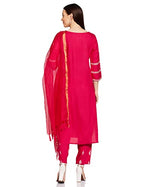 Anubhutee Women Floral Embroidered Regular Rayon Kurta Trouser With Dupatta Set