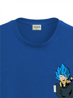 ADRO Men's Solid Regular Fit T-Shirt (RN24-STICK-GOGE-RB_Royal Blue