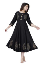 Digital Shopee Women'S Rayon Printed Regular Dress Shirt (Ds-104-Black-Small_Black