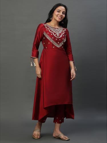 Aurelia Blue Yarn-Dyed Cotton Kurta Set