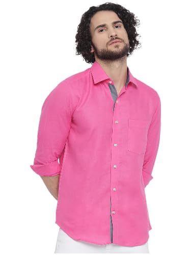 Tee Projekt Cotton Spread Collar Long Sleeve Shirt for Men Formal Shirt Casual Men Shirt