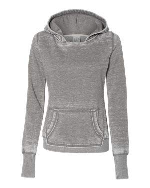 Ladies Zen Pullover Fleece Hooded Sweatshirt - cEMENT - XS(D0102H78T92)