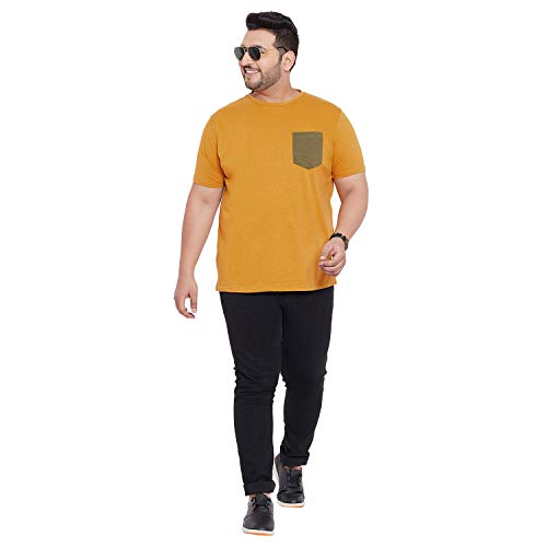 Bigbanana MenS Round Neck T-Shirt (Carlisle,Orange,6Xl)