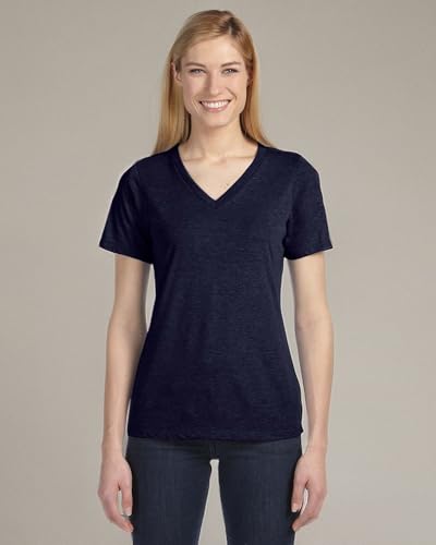 Ladies Relaxed Jersey V-Neck T-Shirt - BERRY - S(D0102H782QT)