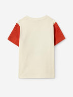 The Souled Store Originals : Little Camper Young Boys Round Neck Short Sleeve Black Graphic Printed Cotton T-Shirts