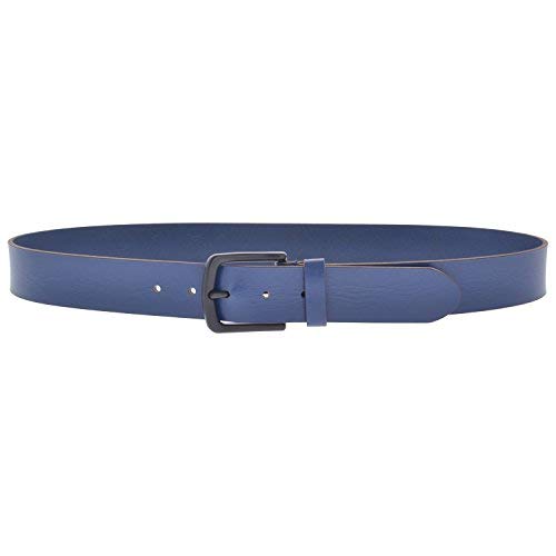 Rl MenS Leather Belt (B57Nbl_36_Navy Blue 36
