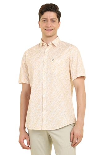 Allen Solly Men Slim Fit Printed Casual Short Sleeve Shirt
