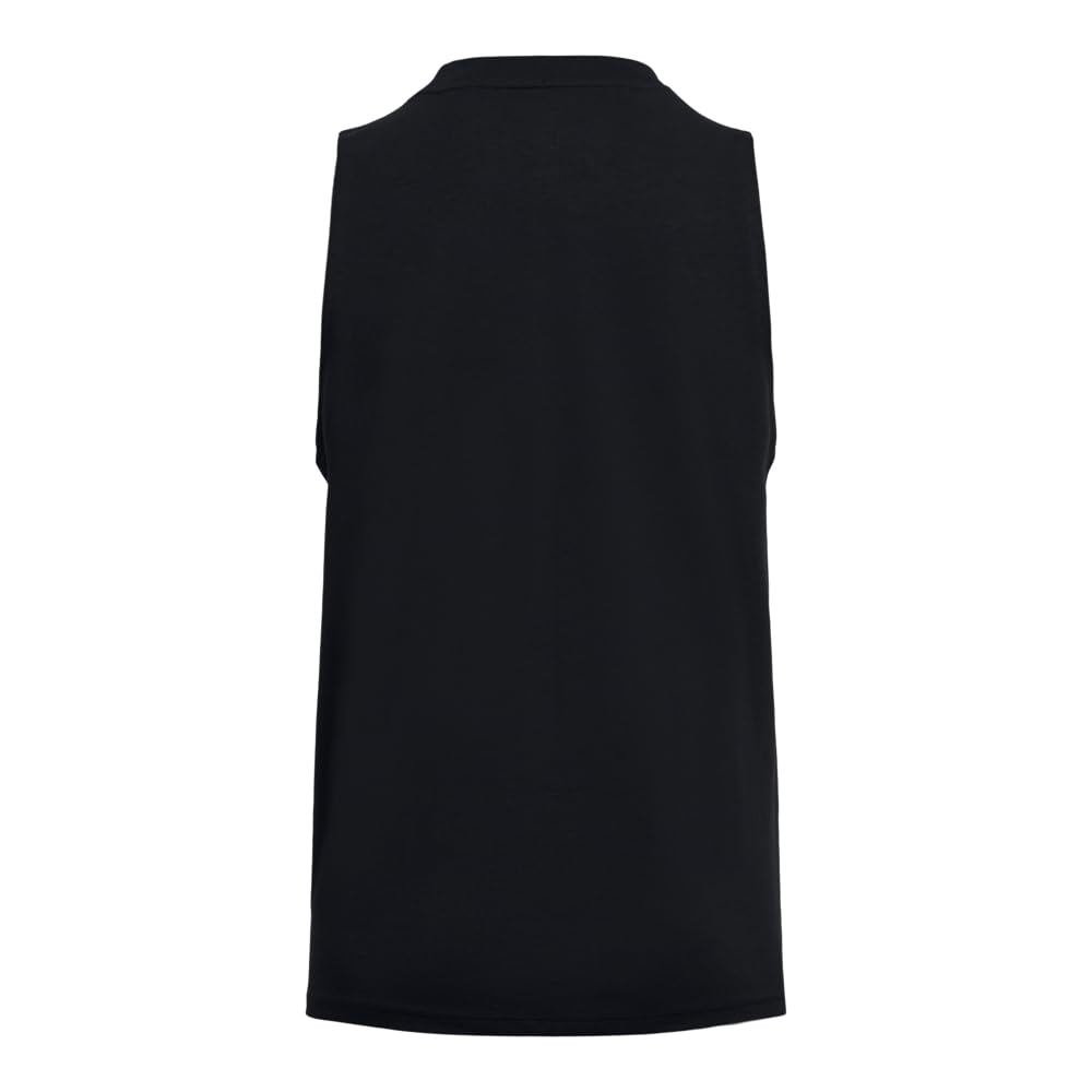 Under Armour Womens Rival Muscle Tank, (001) Black / / White, X-Small