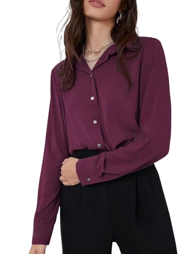 GRECIILOOKS Womens Solid Regular Fit Top (GL-W1894_PURPLE S)
