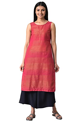 Pink Light Festive Sleeveless Kurta