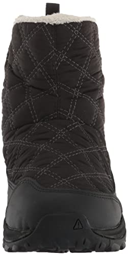 KEEN Women's Terradora 2 Wintry Pull On Insulated Waterproof Snow Boot, Black/Black, 9.5