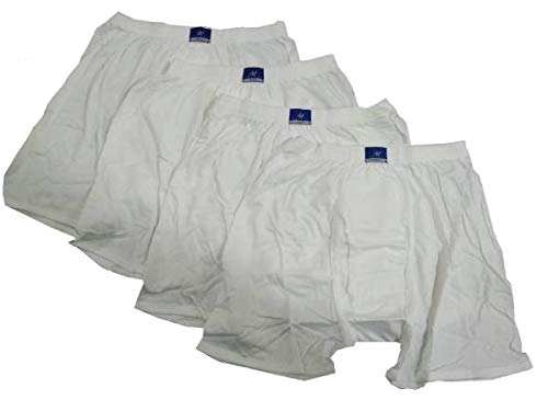 Vip Unique(White Colour) MenS Cotton Trunk Pack Of 4 100 Cm 100 cm