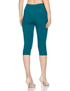 Rupa Softline Capri Leggings For Women Cotton Elastane Ultra Soft Free Size Stretch Fit