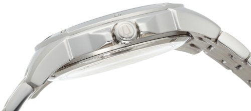 Bulova Men's Classic Dress 6-Hand Multi-Function Day/Date Quartz Watch, Black Patterned Dial, 43mm