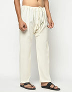 Fabindia MenS Relaxed Pants (101787902_Natural