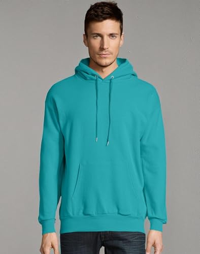 Unisex Ecosmart 5050 Pullover Hooded Sweatshirt - WHITE - S(D0102H7D73J)