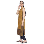 Aurelia Women'S Cotton Regular Fit Round Neck Below Knee Kurta (S21Aua11855-P)