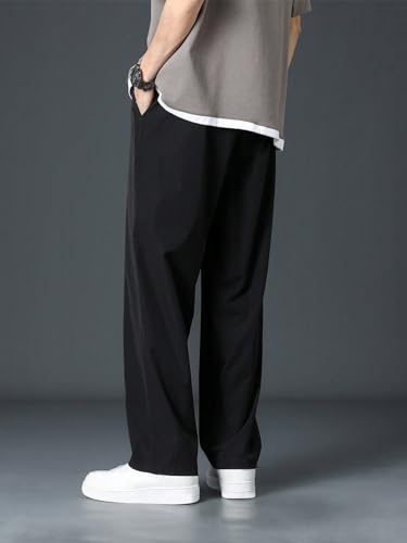 Greciilooks Men Regular Mid Rise Track Pant Stretchable Loose Fit Gym Joggers Korean Style Workout Pants With Trendy Gym & Stree