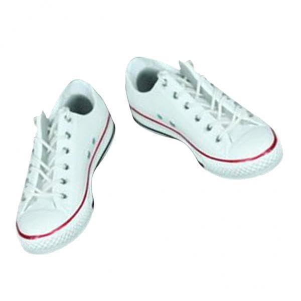 Enakshi 5x1/6 Lace Up Canvas Shoes Flat Heel Sneakers for 12 Action Figure White|Toys & Hobbies | Action Figures | TV, Movie & 6-12