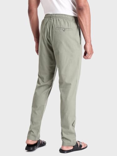Bewakoof MenS 100% Cotton Casual Trouser - Regular Fit