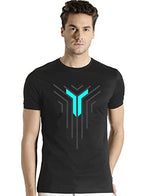 ADRO Graphic Design Mens Printed T-Shirts (RNR-M-LNL-BL_Black_2XL)