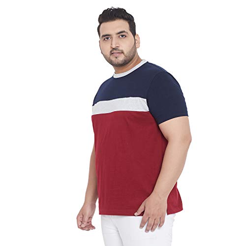 Bigbanana MenS Regular Fit Round Neck (Ella,Maroon,3Xl)