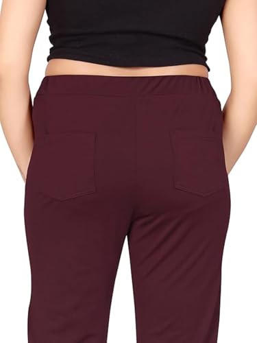 Leriya Fashion WomenS Western Stretchable Trousers | Lightweight Lycra Long Trousers For Girls | Sweatpants For Casual | Joggin
