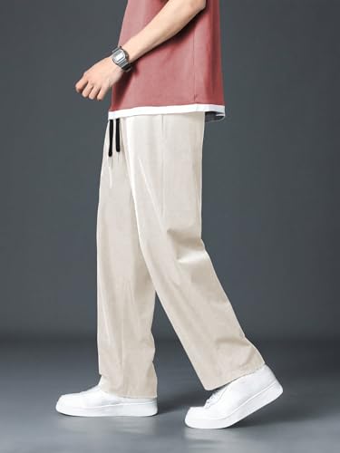 Greciilooks Men Regular Mid Rise Trouser Stretchable Loose Fit Gym Joggers | Korean Style Workout Pants With Trendy Gym & Street