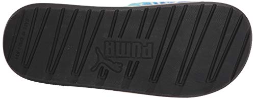 PUMA womens Cool Cat Slide Sandal, Phlox Pink-elektro Aqua-puma Black, 6 US