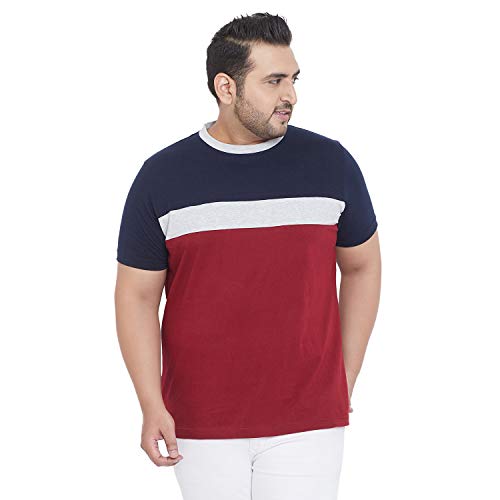 Bigbanana MenS Regular Fit Round Neck (Ella,Maroon,3Xl)