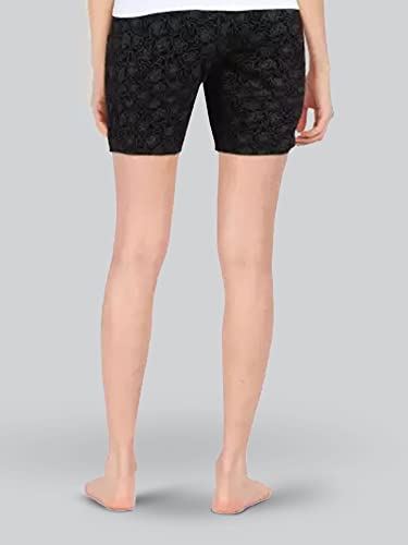Lyra Pure Cotton Printed Night Shorts For Women