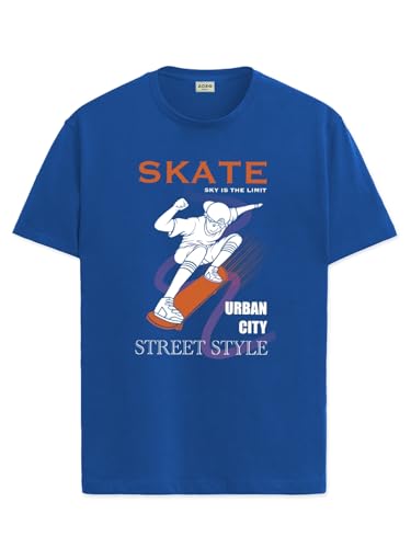 ADRO T Shirts for Boys & Girls | Skate Street Style Printed T-Shirt | Ages 3-14 | 100% Cotton Round Neck Tshirt for Boys |KRN-L2
