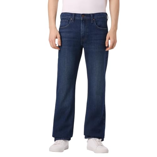 Men Blue Mid Rise Bootcut Stretchable Jeans