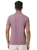 XYXX Mens Cotton Solid Regular Fit T-Shirt (XY_CR14_Polo Tshirt_1_Rose Blush