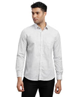 Turtle Men 100% Cotton Slim Fit Grey Formal Shirt