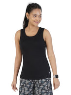 Rupa Colors Playsure Solid 100% Combed Cotton Rib Fabric, Womens Tank Top, Sleeveless Pack of 1