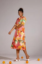 Greciilooks Rayon Below The Knee One Piece Maxi Bodycon Dresses Midi Dress For Women (Gl-Wd1229_Pink