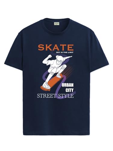 ADRO T Shirts for Boys & Girls | Skate Street Style Printed T-Shirt | Ages 3-14 | 100% Cotton Round Neck Tshirt for Boys |KRN-L2