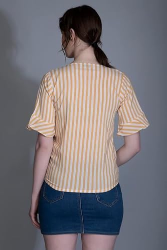 OM SAI LATEST CREATION Womens Western Top with Lining Printed & Half Bell Sleeves for Women || Casual Wear || Running Wear || T