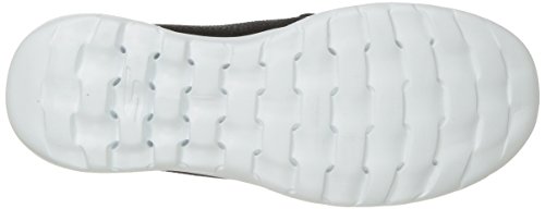 Skechers womens Go Walk Lite - Eclipse Boat Shoe, Black/White, 8 US