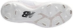 New Balance Men's FuelCell 4040 V6 Metal Baseball Shoe, White/Black, 10.5