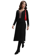 Ketch WomenS Polyester Blend Regular Fit Kurta (Khku000535_Caviar