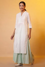 Aurelia WomenS Cotton Regular Kurta (24Fea14777-607033_White