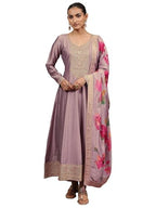Libas Yoke Design Silk Blend Anarkali Kurta Set For Women (51945Xxl)