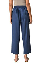 Blue Knitted Narrow Palazzo