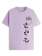 ADRO Tshirt for Men | Printed T Shirt for Men | 100% Cotton T-Shirt |Printed T Shirt | T-Shirts | RN24-POC-PU-L Purple