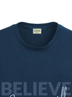 ADRO Men's Solid Regular Fit T-Shirt (RN24-INV-SB_Teal