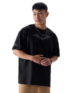The Souled Store Official Batman: The Bat Sigil Men Oversized T-Shirts Black