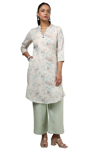 Soch Women'S Cotton Linen Regular Kurta (1_Cws5Ku61140_Beige